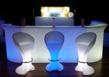China Mobile LED Bar Counter Sets , Illuminated Bar Counter For Party Drink Use supplier