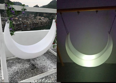 China Outdoor LED Light Furniture , Mood Shaped Led Swing Light Chair supplier