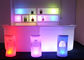 Mobile LED Bar Counter Sets , Illuminated Bar Counter For Party Drink Use supplier