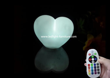 China Romantic heart shaped table lamp With Multi Colors Changing Controller supplier
